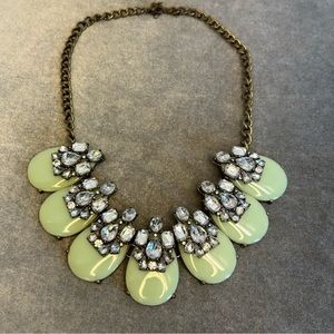 Baublebar statement necklace, costume jewelry, mint green discs​​​​